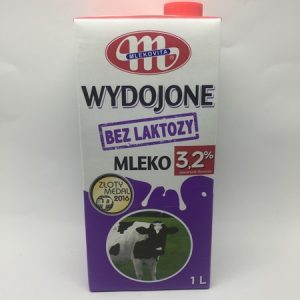 Молоко безлактозне ТМ"Mlekovita"