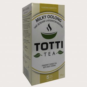 Чай зеленый TOTTI Tea Молочный Улун, пакетированный, 2г*25