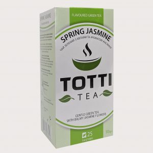 Чай зеленый TOTTI Tea Весенний Жасмин, пакетированный, 2г*25