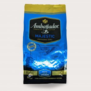 Кофе в зернах Ambassador Majestik, пакет 1000г*6