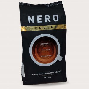 Кофе в зернах Ambassador NERO vending, пакет 1000г*6